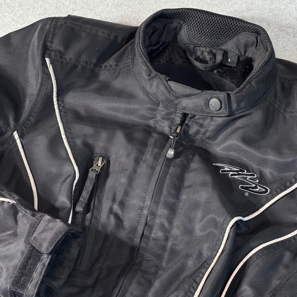 Harley-Davidson Womens Relay RCS Soft Shell Full-Zip Riding Gear Jacket Black L